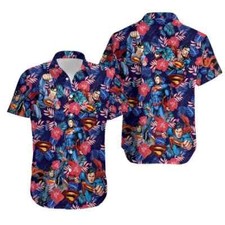 Superheroes Fans Love Superman Tropical Summer 3D HAWAII SHIRT Mother Day Gift