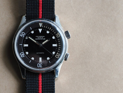 1960s Universal Geneve Polerouter Sub 20369-1