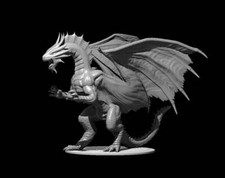 Adult Bronze Dragon Metallic Mini - DND - Pathfinder - Dungeons Dragons - RPG