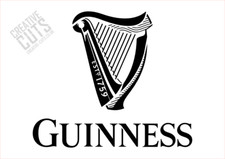 Classic Guinness Stencil Bar art --- Premium Mylar