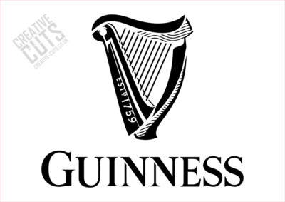 Klassische Guinness Schablone Bar Art --- Premium Mylar