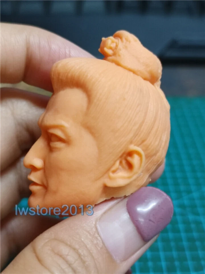 Cabeza esculpida tallada para figura de acción masculina de 6" 1:12 Zhan Zhao Kenny Ho Foto 3 de 4