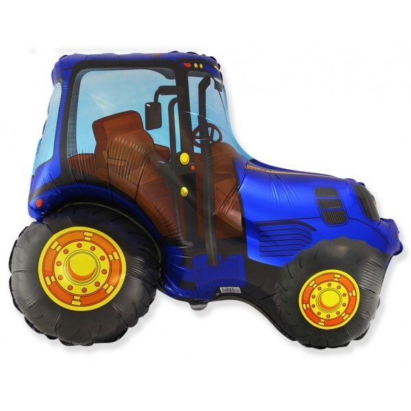 BLUE TRACTOR SUPERSHAPE 30"" FLEXMETAL FOIL PARTY BALLOON FARM THEMED PARTIES!