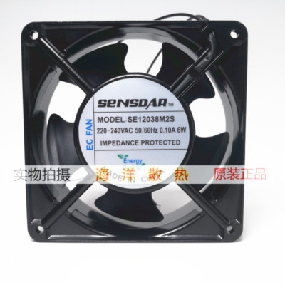 1PC SENSDAR SE12038M2S 220-240V 0.10A 6W aluminum frame cooling fan *
