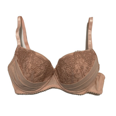 Underella by Ella Moss Stella Contour Bra Pink Size 32C 6561