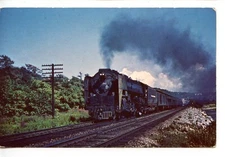 New York Central Niagara 6012 Steam Railroad Train-Hudson River-Vintage Postcard
