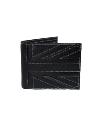 Xact Herren Leder Union Jack Geldbörse mit Münztasche (619 - schwarz/weiß)