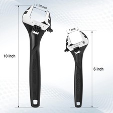 WORKPRO 2PC Adjustable Wrench Set 6 10 Wide J...