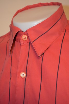 Espirit Sport Red Striped Horror Goth Emo Womens Large L Shirt Vintage 80s 1990s
