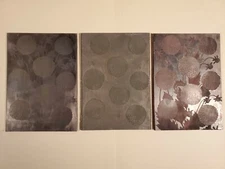 Etching Engraved Metal Printing Machine Press Plate Stamp Pom Pom Dahlia Color