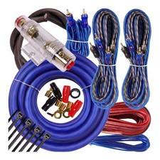 Complete 4 Channels 2000w 4 Gauge Amplifier Installation Wiring Kit Amp Pk3 4 Ga