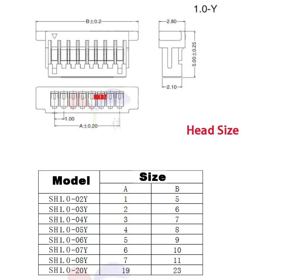 JST SH1.0mm SH1.25mm ZH1.5mm 2-10Pin Micro Connector PCB Socket Plug Wire Cable - Image 3 of 4