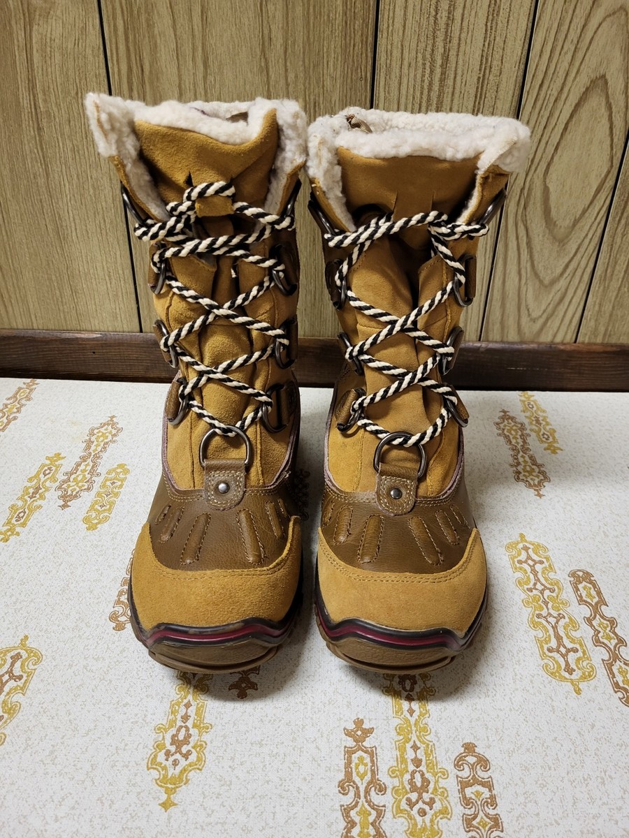 Pajar Alina Women's Cognac Mid-Calf Lace Up WP Winter Boots EU 40