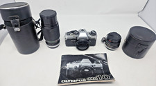 Olympus Om 10 35mm Vintage Camera With Extra Lens and Manual