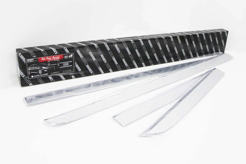 Chrome Side Skirt Accent Door Garnish Silver B669 for Hyundai Sonata 2010~2013 - Image 3 of 4