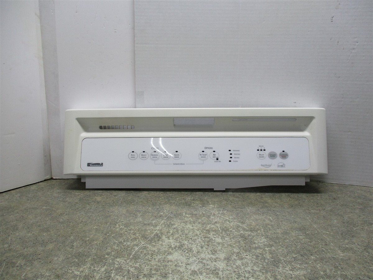 KENMORE DISHWASHER CONTROL PANEL WHITE/YELLOWED PART # 3384473 | eBay 