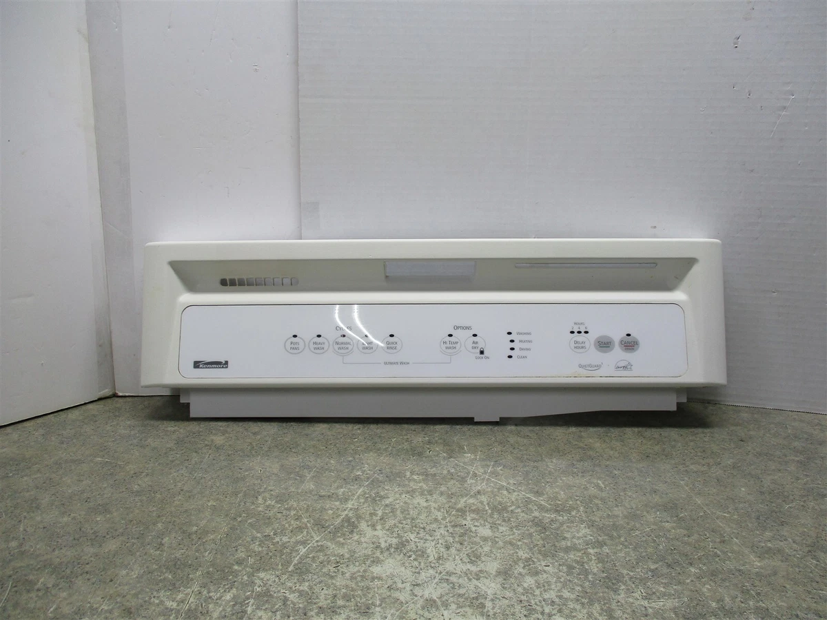 KENMORE DISHWASHER CONTROL PANEL WHITE/YELLOWED PART # 3384473 | eBay 