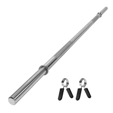 XPRT Fitness Standard 1'' Weightlifting Barbell Bar 5'/6'/7'