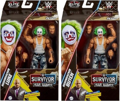 WWE Luke Butch Bushwhackers Doink Survivor Serie Mattel Elite Wrestling Figur
