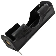 Single "AA" Battery Holder with PCB Pins, Plastic Case 2.24" x 0.66" x 0.58" 
