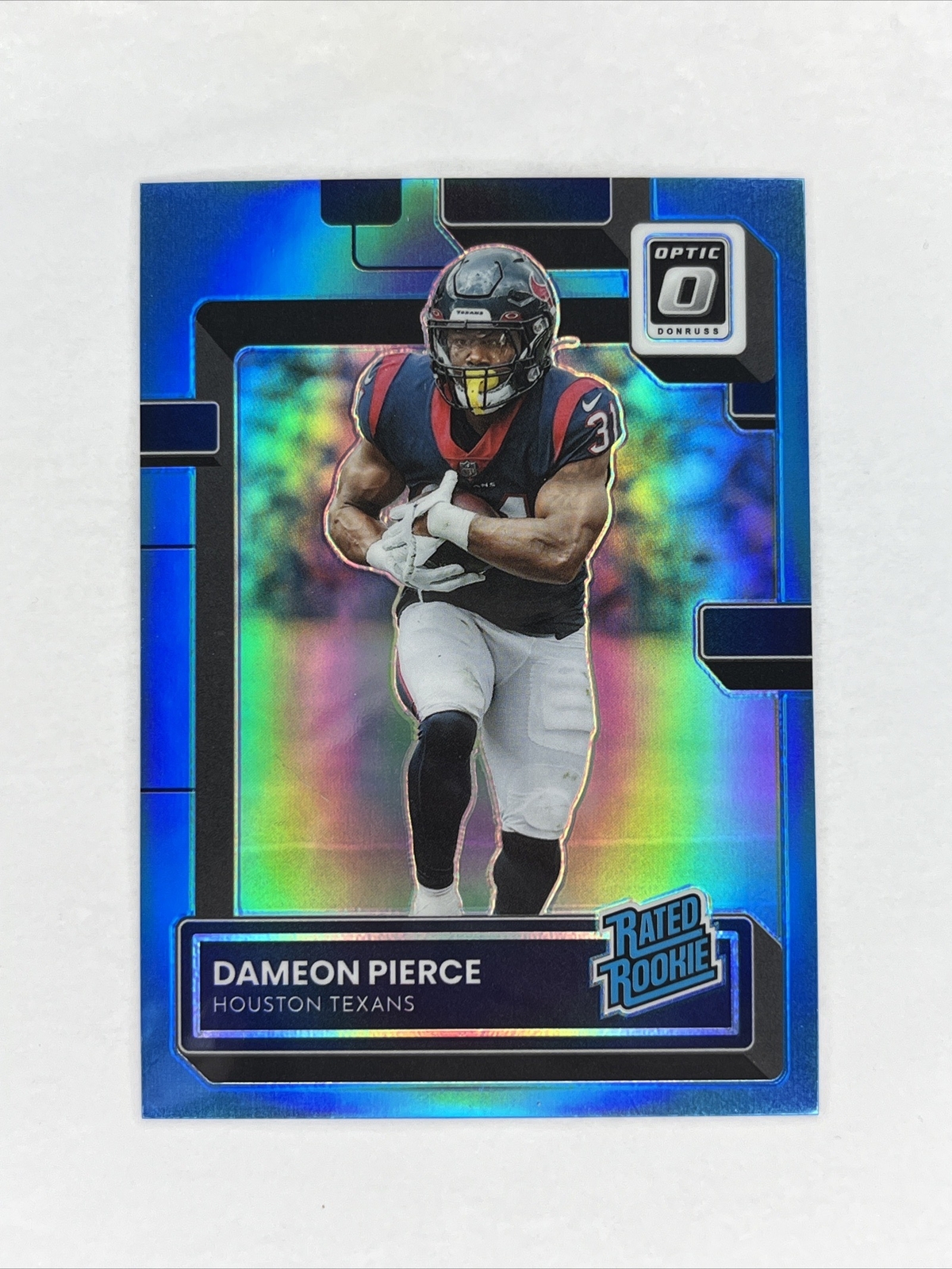2022 Panini Donruss Optic Rated Rookie Dameon Pierce #240 Aqua Prizm 021/299