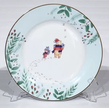 X2 Disney Winnie the Pooh & Piglet 10.5" Dinner Plate The Gifting Path Christmas