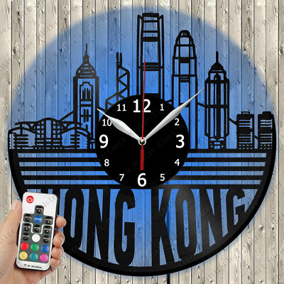 LED Clock Hong Kong LED Light Vinyl Record Wall Clock LED Wall Clock ...