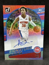 Saben Lee RC 2020-21  Donruss Signature Series Auto #SG-SLE Pistons