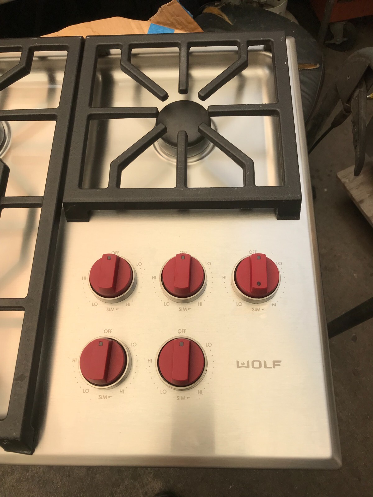 36" Wolf Stainless Cooktop, in los angeles, black or stainless knobs eBay