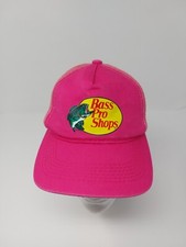 Bass Pro Shops Girls Youth Pink Snapback Hat Mesh Back Cap