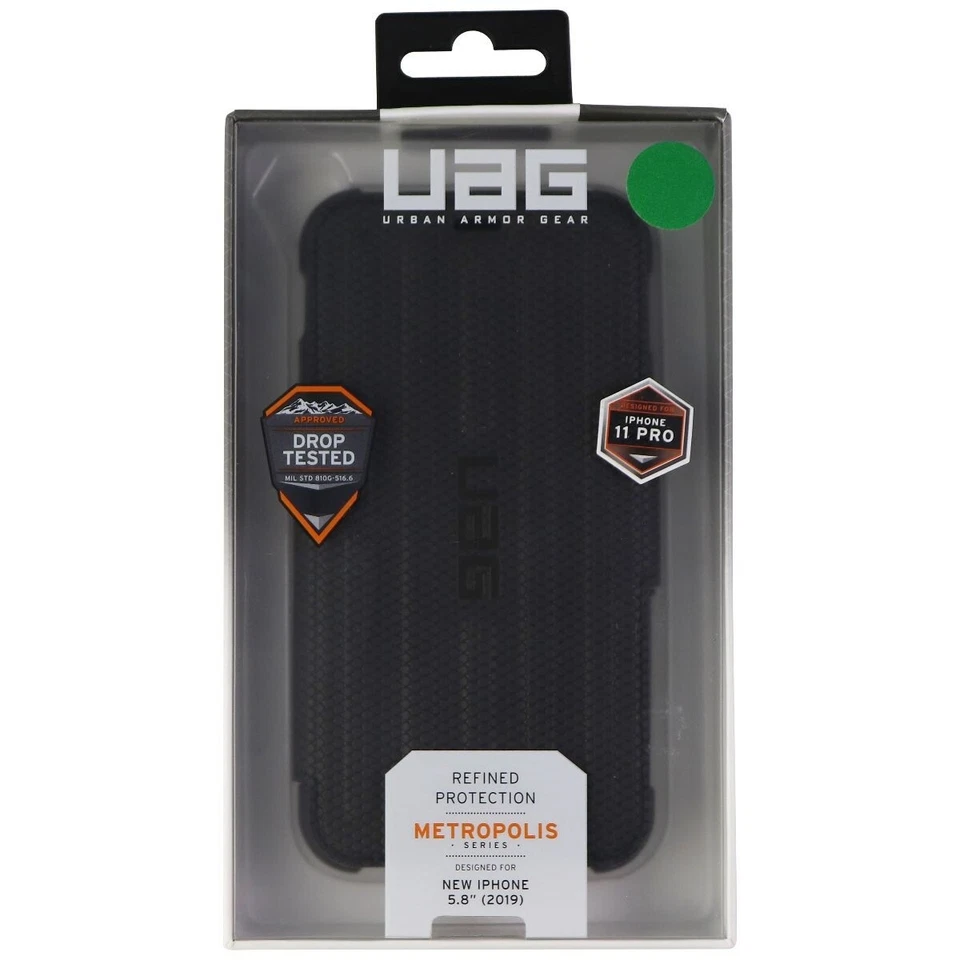 Urban Armor Gear Metropolis Series Folio Case Per Apple Iphone 11 Pro - Nero - Immagine 4 di 4