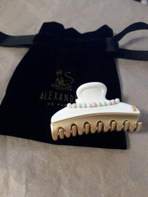 ALEXANDRE DE PARIS Macaron Clip White