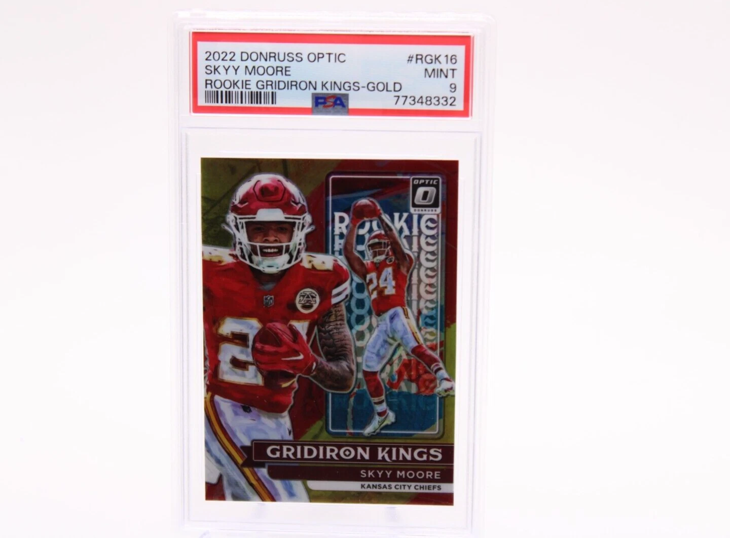 Skyy Moore Panini Donruss Optic Rookie Gridiron Kings #RGK16 Gold