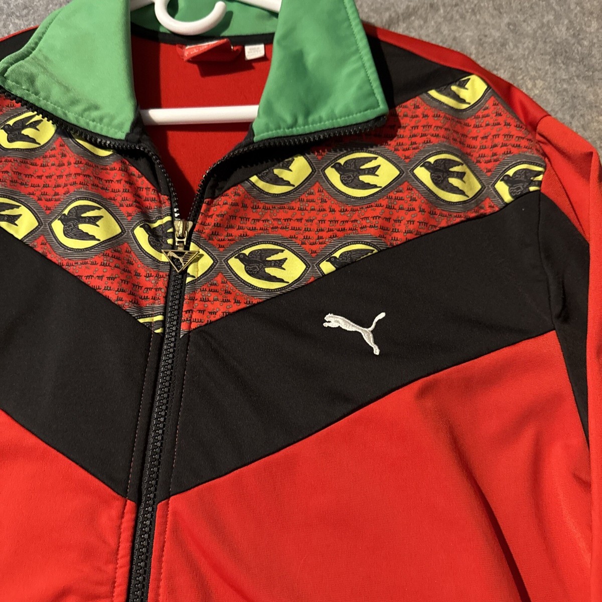 Puma Kehinde Wiley X Track Jacket Sz Large World Cup Rasta Africa