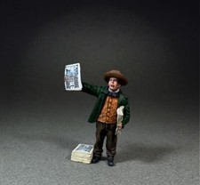 BRITAINS VILLAGE GREEN 35038 MID 19TH CENTURY NEWSPAPER BOY