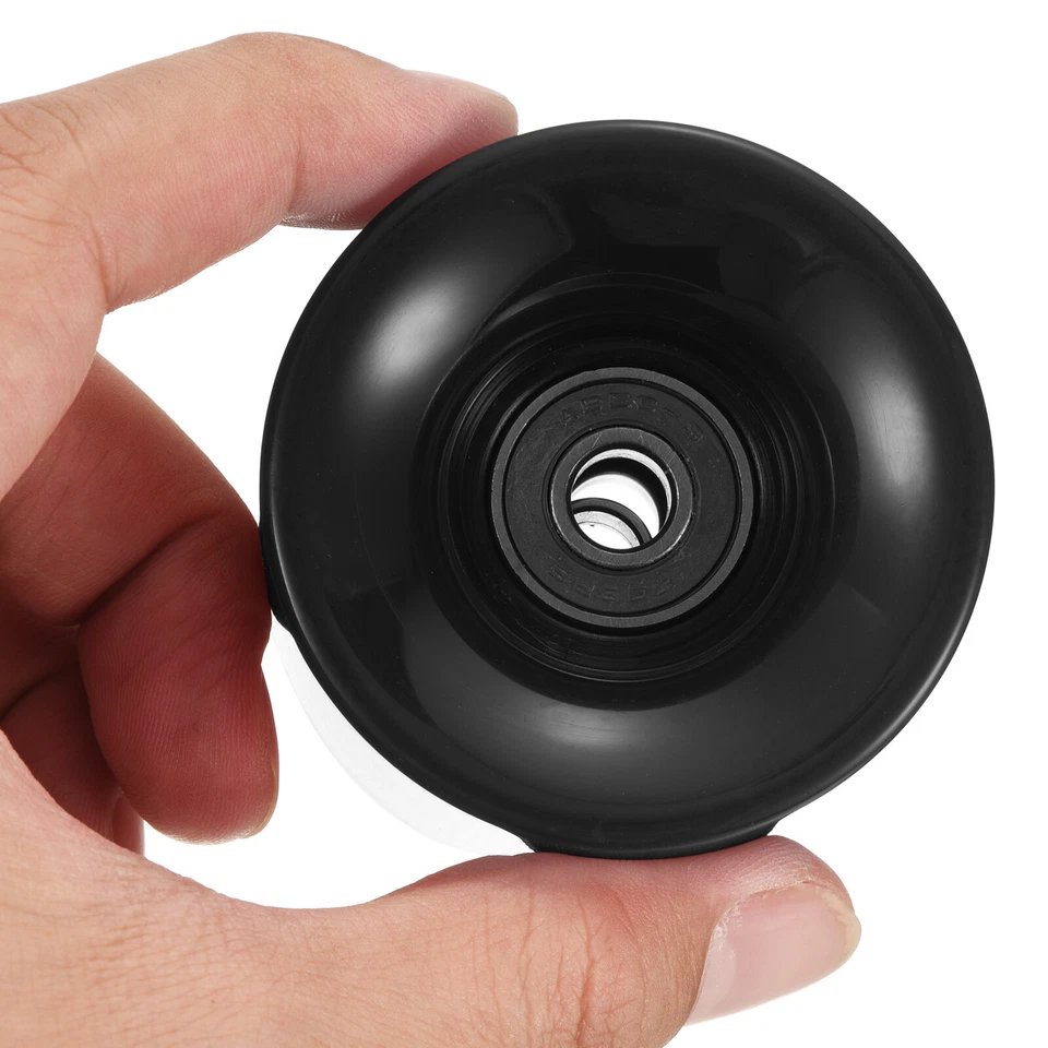 4 Stück 60mm Longboard Rollen mit Lager ABEC-9 Skateboard Rad 80A Schwarz - Bild 4 von 4