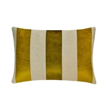 Green Decorative Lumbar Pillow Cover, 12"x16" Velvet Cushion-Swathe Chartreuse