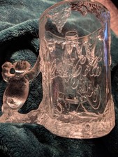 Coca-Cola Large Glass Mug with Polar Bear Mascot Handle 1997