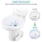 Yescom RV Gravity Flush Toilet 20" Elongated w/ Foot Pedal Portable 2 Packs HDPE — photo 6