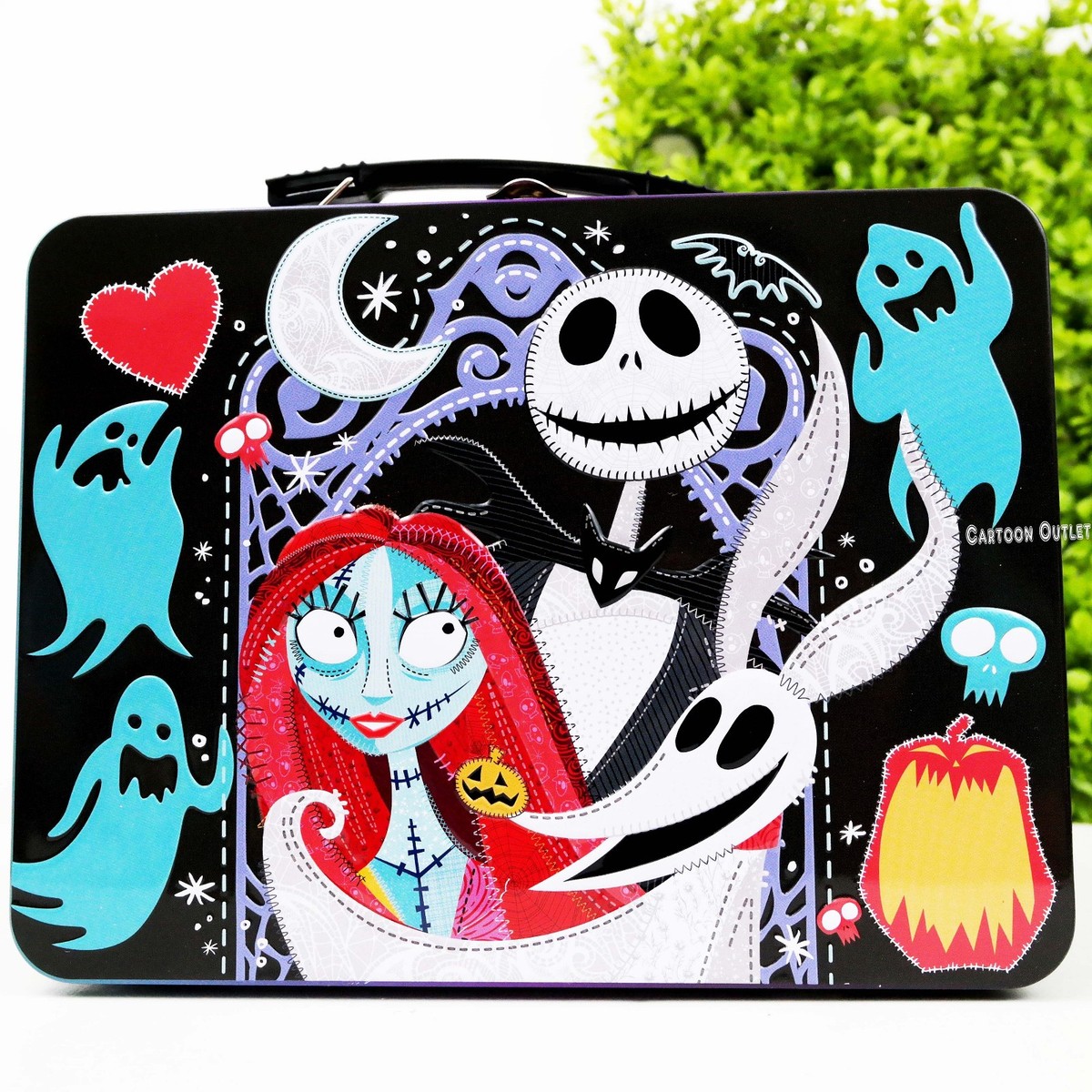 Jack Skellington Tin Box Nightmare Before Christmas Sally Metal