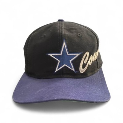 Vintage 1990s Dallas Cowboys Hat Snapback NFL Pro Line Apex One - Black