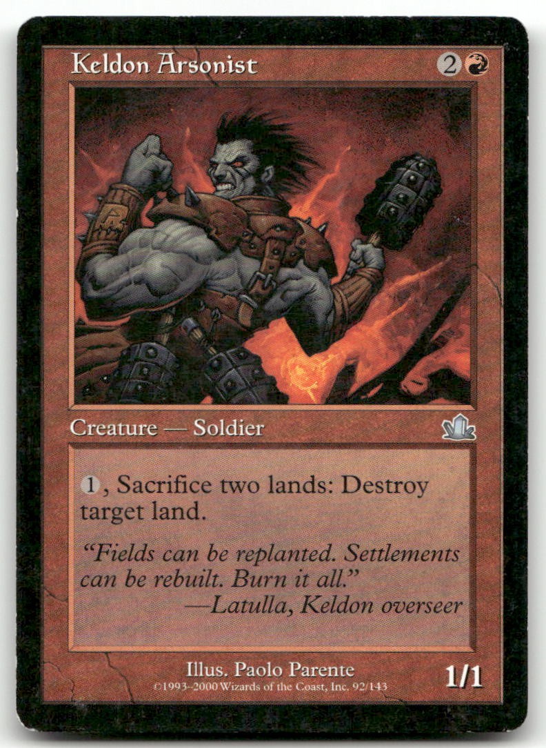 Keldon Arsonist #92 (MP) Prophecy PCY Magic MTG