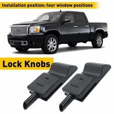 Car Door Lock Knob Handle Pull Pin Trim For GMC Sierra Silverado Chevy 2007-2013
