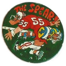 American Football The Spear Shirt 55 US Soccer Milk Cap Pog 1990s  MilkCap Pogs