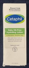 Cetaphil Face Moisturizer Daily Oil-Free Hyaluronic Acid 3 Ounces Basic NEW
