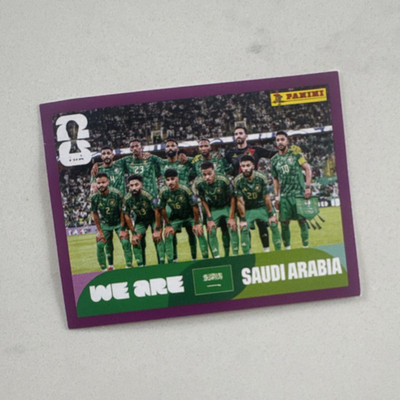 Panini FIFA World Cup 2026 Sticker KSA 13 Saudi Arabia Team Picture ''WE ARE''