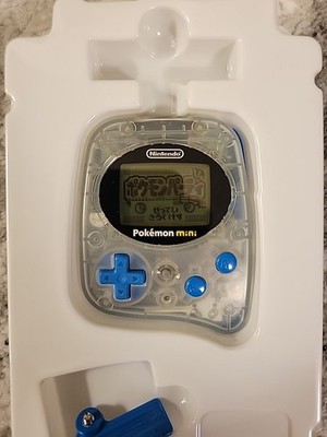 Pokemon Mini Game Console MIN-001 w/ Pokemon Party - Wooper Blue