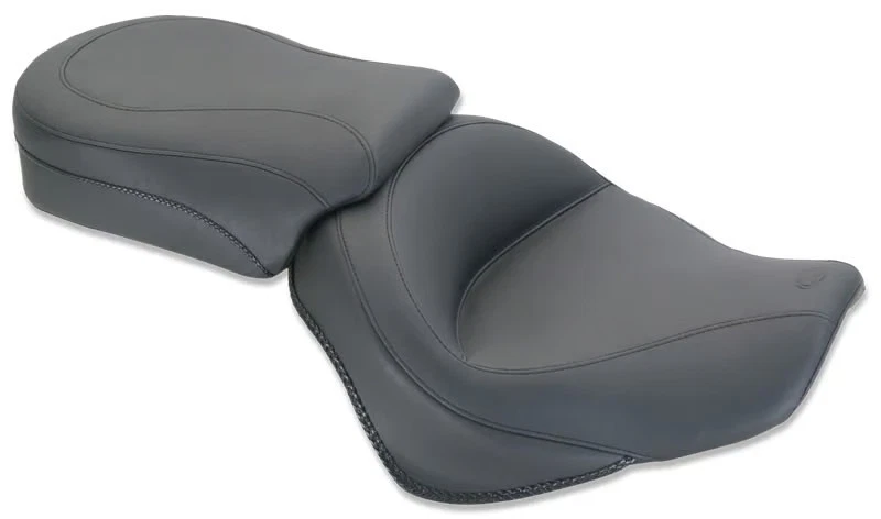 Assento Mustang Wide Touring duas peças - Motocicleta vintage bicicleta de rua 76831 - Imagem 4 de 4