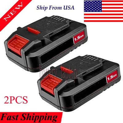 2PCS Battery for Bauer 1702C-B 1701C-B 1907C-B 2108C-B 20V Cordless Power Tools