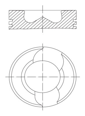 MAHLE 030 98 00 Kolben für VW